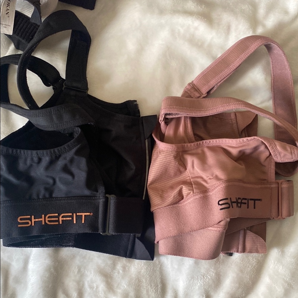 Shefit Black and Pink Sports Bras